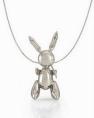 P)endant rabbit necklace by Jeff Koons
